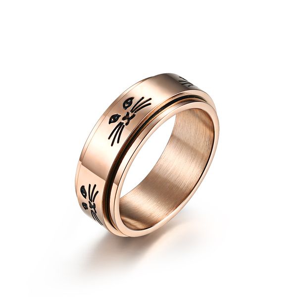 8mm lovely cat kitty trendy rings for women spinner rotating stainless steel women's wedding ring box silver comfort fit band
8mm lovely cat kitty trendy rings for women spinner rotating stainless steel women's wedding ring box silver comfort fit band