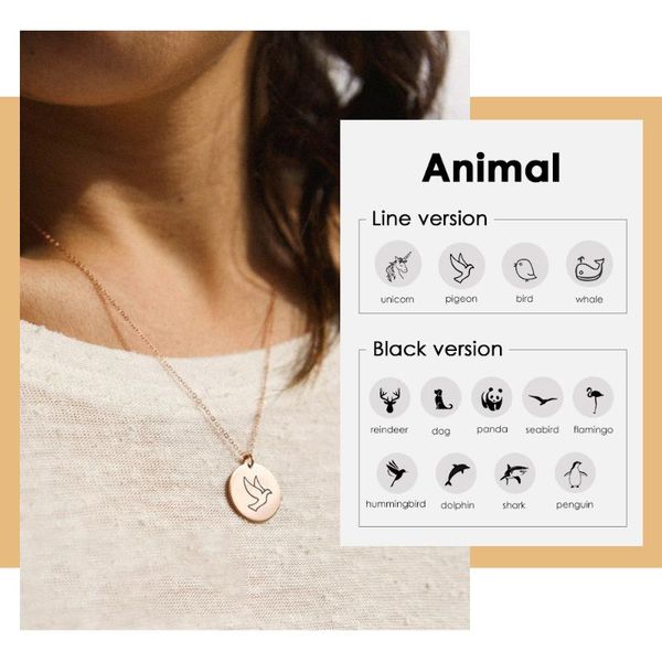 carlidana engrave peace dove pendant necklace for women cute animal necklace women 316l stainless steel jewelry, Silver
carlidana engrave peace dove pendant necklace for women cute animal necklace women 316l stainless steel jewelry, Silver