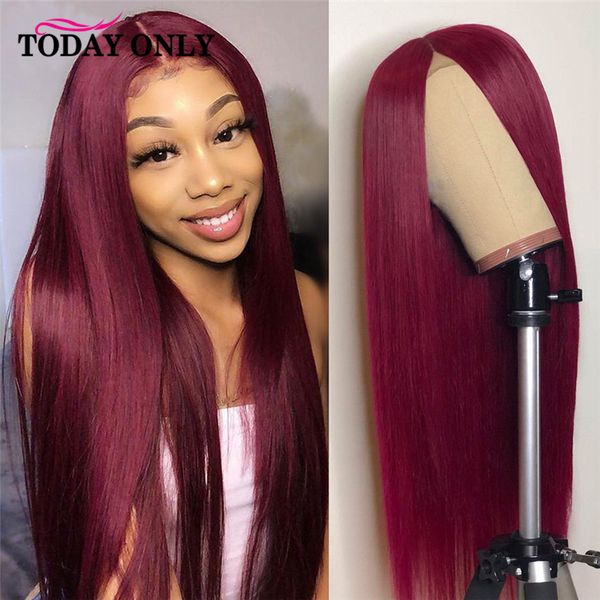 straight burgundy 13x6 deep part lace front wig 99j lace front wigs for black women pre plucked 360 frontal wigs remy 180%, Black;brown
straight burgundy 13x6 deep part lace front wig 99j lace front wigs for black women pre plucked 360 frontal wigs remy 180%, Black;brown