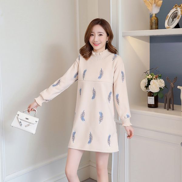 pregnant women winter embroidery feathers velvet zipper breastfeeding dress postpartum women lactation clothes nursing dressess, White
pregnant women winter embroidery feathers velvet zipper breastfeeding dress postpartum women lactation clothes nursing dressess, White