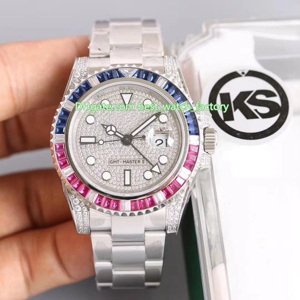 5 color ks maker 40mm gmt batman 126719 diamond gem beze 904 steel swiss eta 2836 movement automatic mens watch men's watches, Slivery;brown
5 color ks maker 40mm gmt batman 126719 diamond gem beze 904 steel swiss eta 2836 movement automatic mens watch men's watches, Slivery;brown