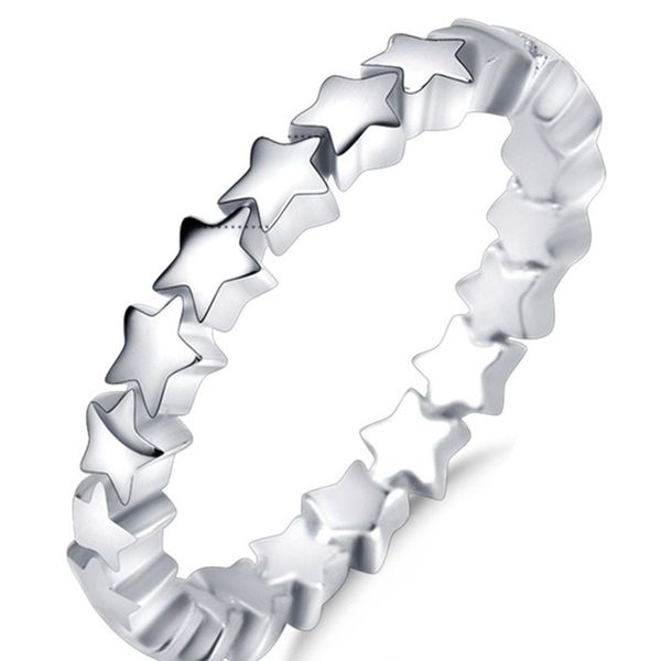 новый star trail stackable палец кольцо для женщин обручальное кольцо, Slivery;golden