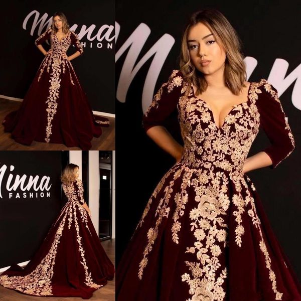 burgundy velvet short sleeve elegant formal evening dresses ball gown lace applique red carpet celebrity dresses beaded abiti da sera, Black;red
burgundy velvet short sleeve elegant formal evening dresses ball gown lace applique red carpet celebrity dresses beaded abiti da sera, Black;red