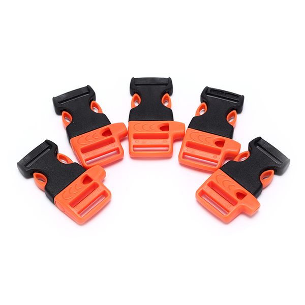 5 pcs/pack survival whistle buckle plastic curved side release buckles for bracelet/ backpack
5 pcs/pack survival whistle buckle plastic curved side release buckles for bracelet/ backpack