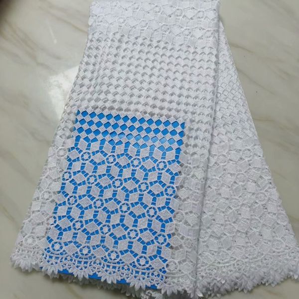 fabric for nigerian bridal dress material nice african cord lace net 5yards swiss water soluble tissu africain, Black;white
fabric for nigerian bridal dress material nice african cord lace net 5yards swiss water soluble tissu africain, Black;white