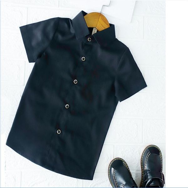 summer boys and young children baby student cotton pure black casual england lapel short sleeve shirt 2018, White;black
summer boys and young children baby student cotton pure black casual england lapel short sleeve shirt 2018, White;black