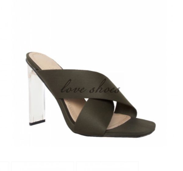 11cm beige snake cross over ront strap design lycra clear slim block heel mules ladies fashion perspex high heels date slippers, Black
11cm beige snake cross over ront strap design lycra clear slim block heel mules ladies fashion perspex high heels date slippers, Black