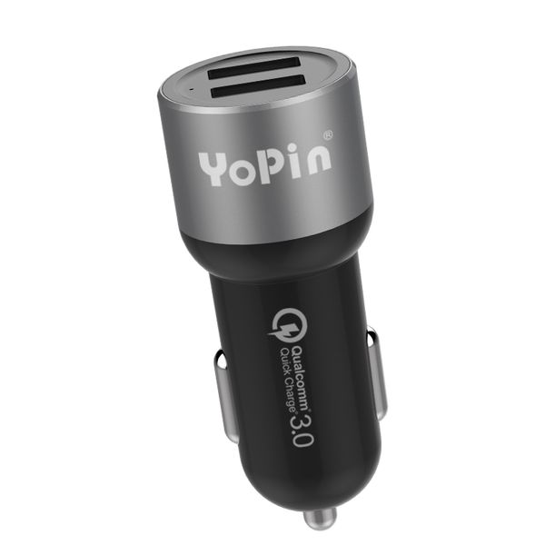 yopin cc - 037 car charger power adapter qc 3.0 quick charge dual usb output ports
yopin cc - 037 car charger power adapter qc 3.0 quick charge dual usb output ports
