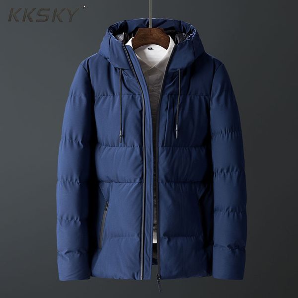 thick parker men's jacket jacket 2019 autumn and winter zippered hooded solid color cotton slim for male, Black
thick parker men's jacket jacket 2019 autumn and winter zippered hooded solid color cotton slim for male, Black