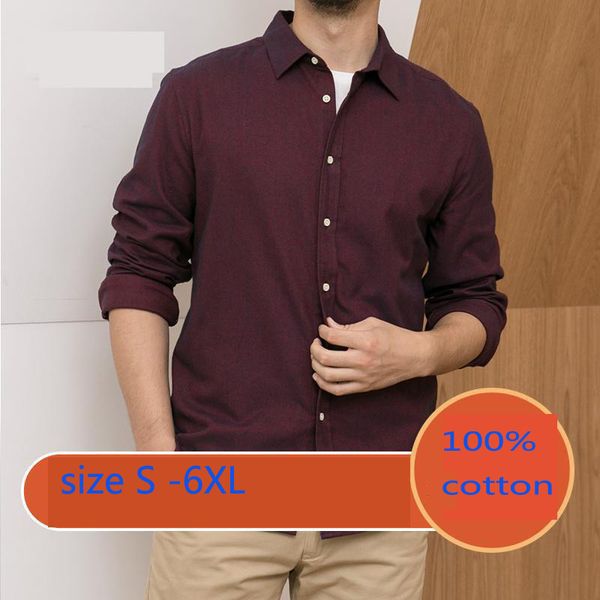 new arrival fashion flannel shirt men autumn pure cotton long sleeve loose casual casual shirts plus size s-5xl 6xl, White;black
new arrival fashion flannel shirt men autumn pure cotton long sleeve loose casual casual shirts plus size s-5xl 6xl, White;black