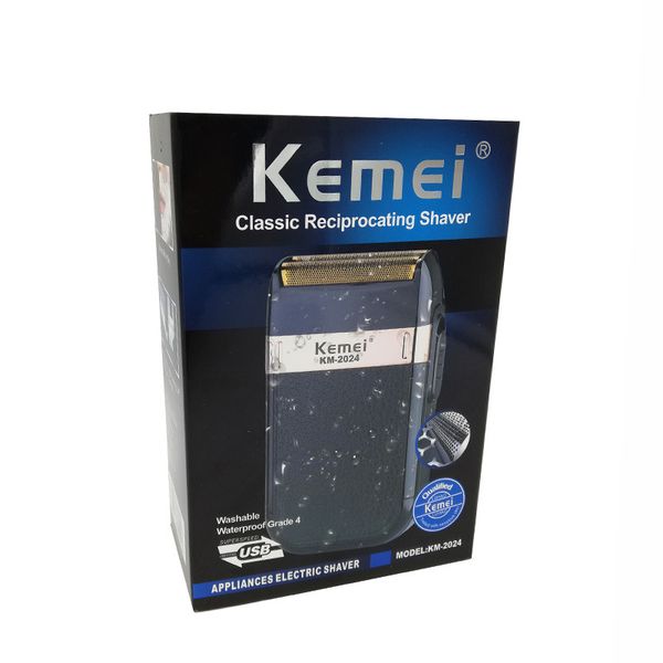 kemei km-2024 usb charging electric shaver for reciprocating blade razor shaver washable beard trimmer shaving machine aparador de pelos xrw
kemei km-2024 usb charging electric shaver for reciprocating blade razor shaver washable beard trimmer shaving machine aparador de pelos xrw