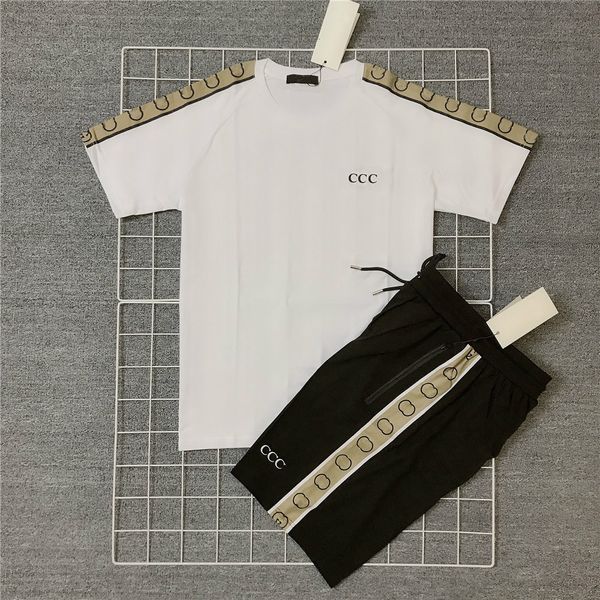 20s designer short tracksuits summer mens casual tracksuit brand embroidery letters contract color t-shirt with summer beach shorts 1, Gray
20s designer short tracksuits summer mens casual tracksuit brand embroidery letters contract color t-shirt with summer beach shorts 1, Gray