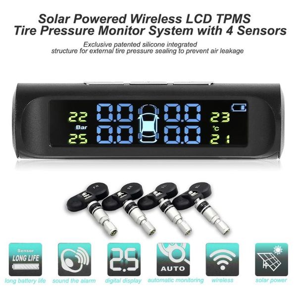 solar lcd car tpms voice alarm auto tire pressure sensor tire monitoring system with 4 sensors
solar lcd car tpms voice alarm auto tire pressure sensor tire monitoring system with 4 sensors