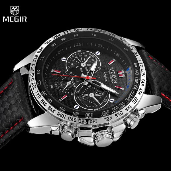 megir men's wrist watch mens luminous clocks sport army clock men male classic quartz watches gift, Slivery;brown
megir men's wrist watch mens luminous clocks sport army clock men male classic quartz watches gift, Slivery;brown