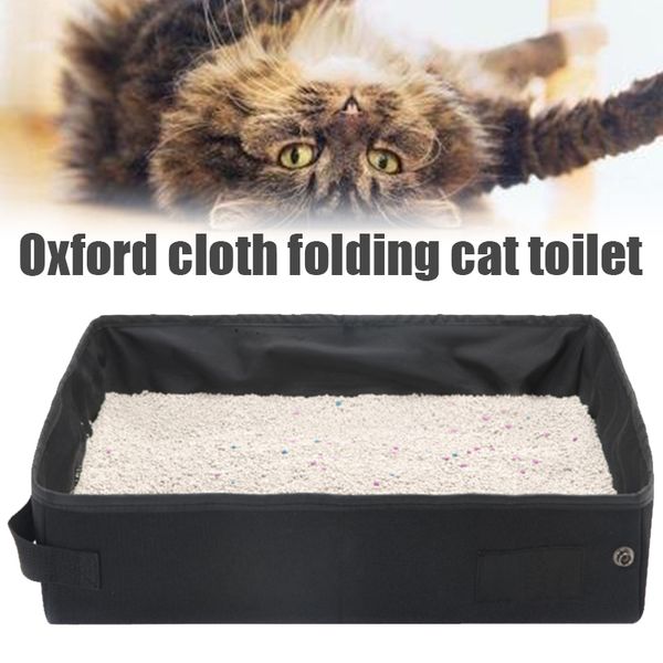 cat bedpans foldable cats litter box portable waterproof pet litter pan tray for travel camping home e2s
cat bedpans foldable cats litter box portable waterproof pet litter pan tray for travel camping home e2s
