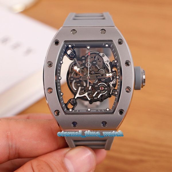 edition new rm055 skeleton dial japan miyota automatic mechanical rm 055 mens watch silvery case gray rubber strap sport watches, Slivery;brown
edition new rm055 skeleton dial japan miyota automatic mechanical rm 055 mens watch silvery case gray rubber strap sport watches, Slivery;brown