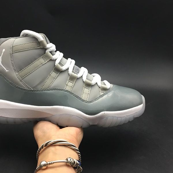 air 11 high cool grey 378037-001 11s xi white men basketball sports shoes sneakers trainers with original box, Black;white
air 11 high cool grey 378037-001 11s xi white men basketball sports shoes sneakers trainers with original box, Black;white