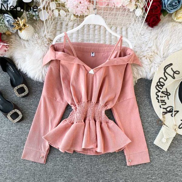 neploe fashion korean women blouse long sleeve slash neck solid ruffles slim shirt female chic spring new blusas 1a135, White
neploe fashion korean women blouse long sleeve slash neck solid ruffles slim shirt female chic spring new blusas 1a135, White