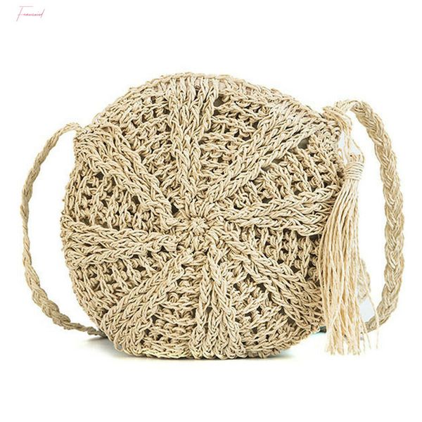 2020 new round straw bag womens shoulder bag fashion hand woven rattan bag bohemian beach
2020 new round straw bag womens shoulder bag fashion hand woven rattan bag bohemian beach