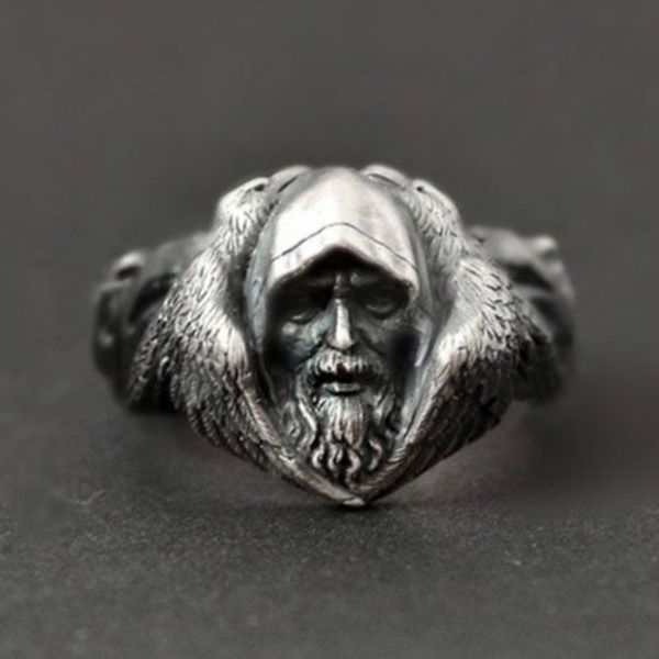 fcgjhw scandinavian mythology odin great god viking warrior arctic wolf thai black silver men's ring, Golden;silver
fcgjhw scandinavian mythology odin great god viking warrior arctic wolf thai black silver men's ring, Golden;silver