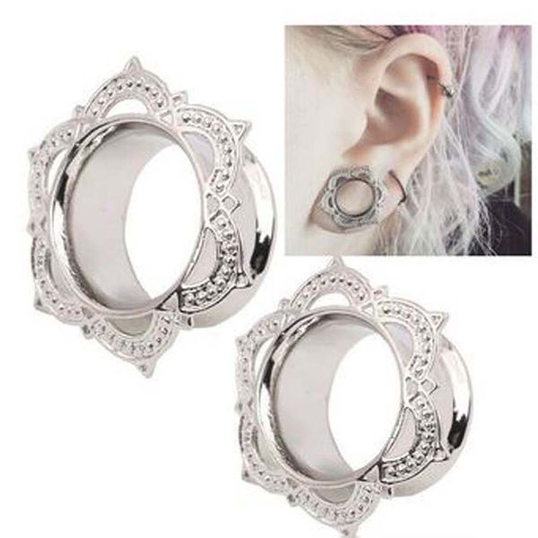 1 piece women men flower flared flesh tunnel ear plugs copper ear expander gauge body piercing jewelry, Slivery;golden
1 piece women men flower flared flesh tunnel ear plugs copper ear expander gauge body piercing jewelry, Slivery;golden