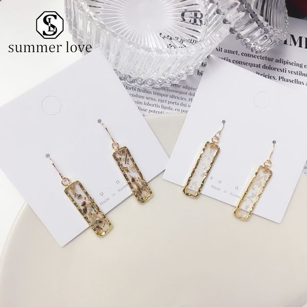 new arrival geometric transparent dangle earring for women broken shell silver gold hook drop earring elegant valentine's day jewelry g, Golden;silver
new arrival geometric transparent dangle earring for women broken shell silver gold hook drop earring elegant valentine's day jewelry g, Golden;silver