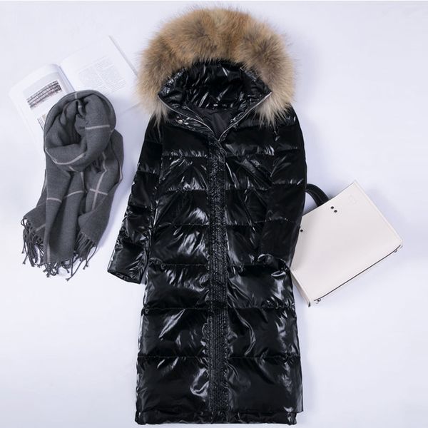 30 degrees thicken duck down coat women natural big raccoon fur collar winter jacket women warm parka long down jacket coat 44, Black
30 degrees thicken duck down coat women natural big raccoon fur collar winter jacket women warm parka long down jacket coat 44, Black