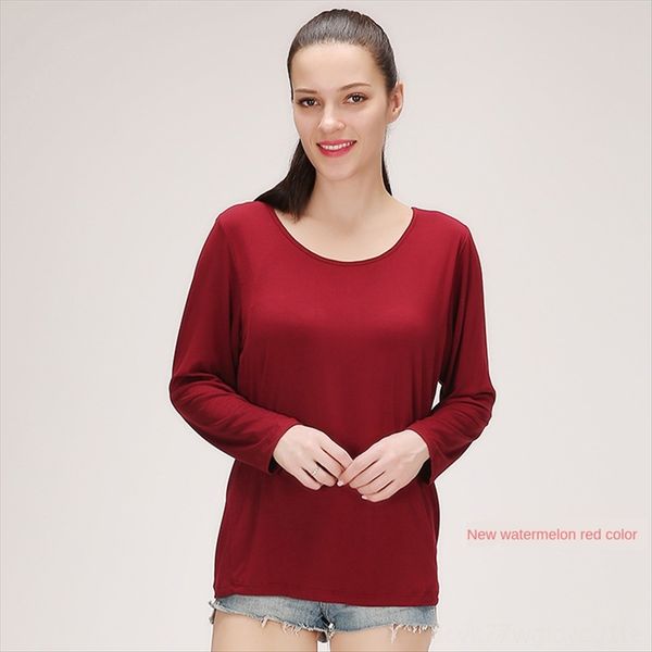 20 summer long-sleeved t-shirt plus fat female round underpants collar base shirt modal long-sleeved multicolor fat mm base, White
20 summer long-sleeved t-shirt plus fat female round underpants collar base shirt modal long-sleeved multicolor fat mm base, White
