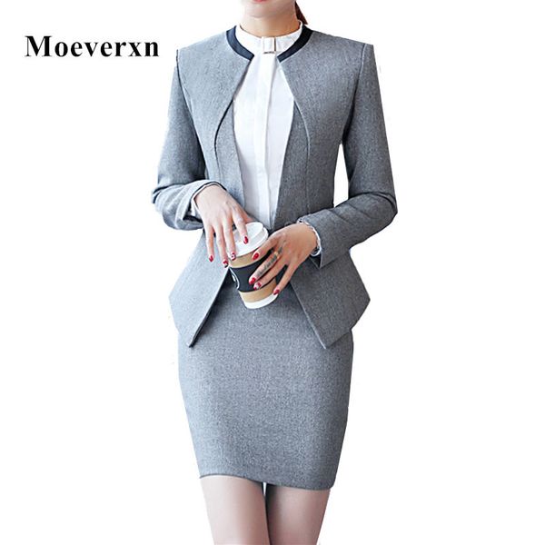 professional set women skirt suit 2017 autumn temperament fashion office lady long sleeve blazer with skirt plus size work wear, White;black
professional set women skirt suit 2017 autumn temperament fashion office lady long sleeve blazer with skirt plus size work wear, White;black