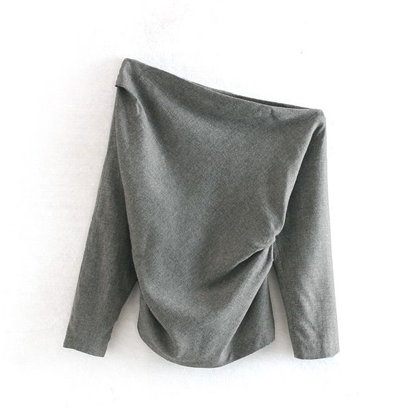 2019 women vintage solid color asymmetrical casual smock blouse shirts women off shoulder pleats femininas ls4295, White
2019 women vintage solid color asymmetrical casual smock blouse shirts women off shoulder pleats femininas ls4295, White