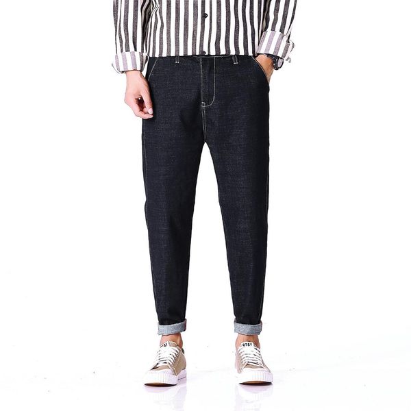 japan style new harem jeans male loose fashion casual men's denim jeans pants solid color black long trousers 28-36 38 40 42, Blue
japan style new harem jeans male loose fashion casual men's denim jeans pants solid color black long trousers 28-36 38 40 42, Blue