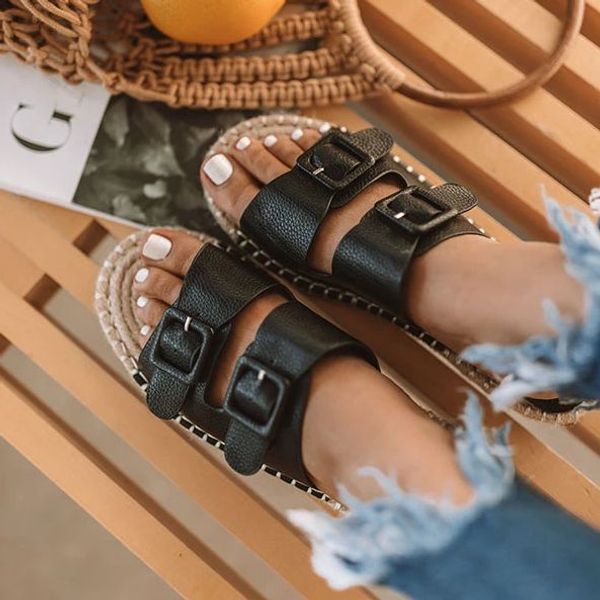 europe and the united states summer open-toed wedge heel high-heeled sandals muffin shoes flat buckle platform women's shoes, Black
europe and the united states summer open-toed wedge heel high-heeled sandals muffin shoes flat buckle platform women's shoes, Black