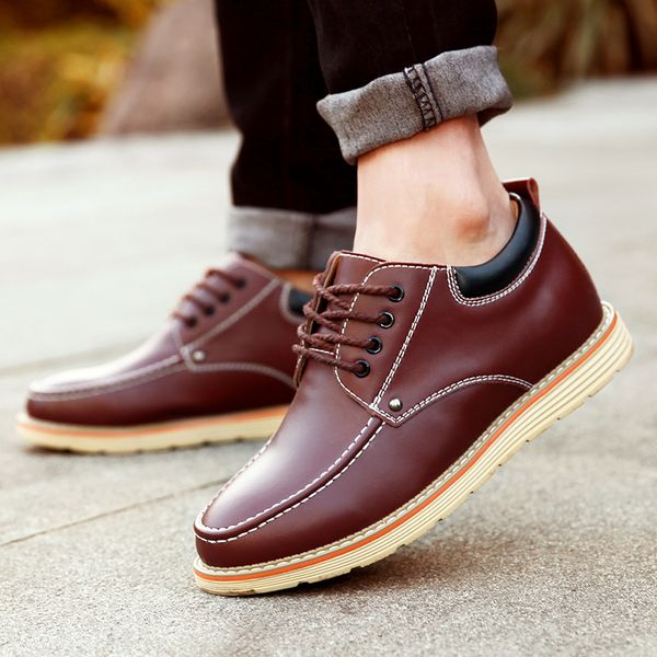 genuine leather shoes men breathable outdoor men shoes comfortable oxfords sneakers lac-up casual zapatillas hombre, Black
genuine leather shoes men breathable outdoor men shoes comfortable oxfords sneakers lac-up casual zapatillas hombre, Black