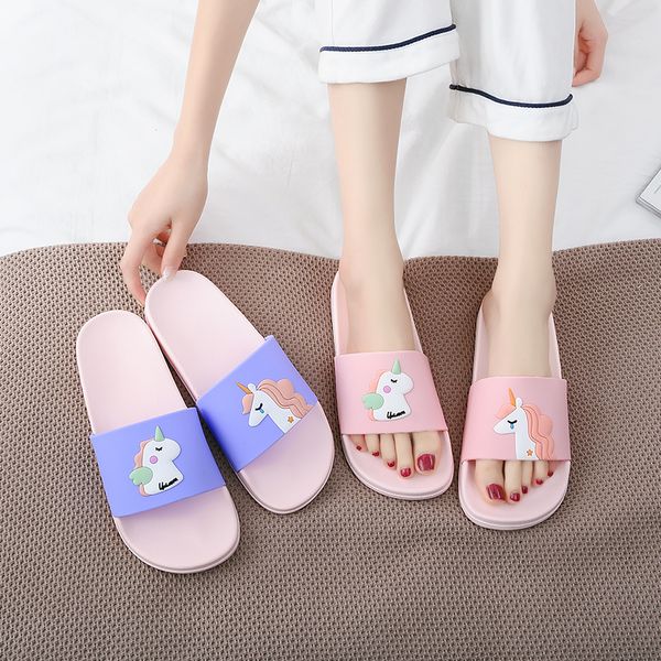 summer women cartoon unicorn ladies house shoes black pink flip flops non-slip eva soft home slippers mx200425
summer women cartoon unicorn ladies house shoes black pink flip flops non-slip eva soft home slippers mx200425