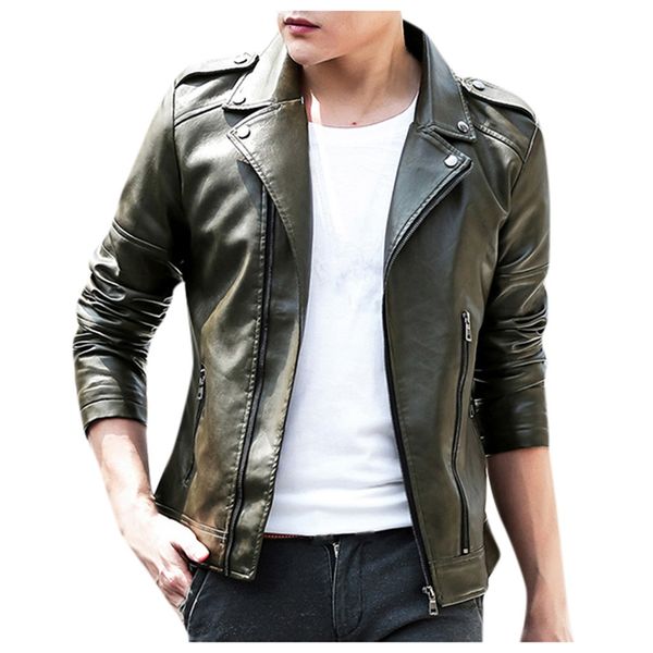2019 new fashion jackets men winter leather jacket biker motorcycle zipper long sleeve coat plus size 4xl, Black;brown
2019 new fashion jackets men winter leather jacket biker motorcycle zipper long sleeve coat plus size 4xl, Black;brown
