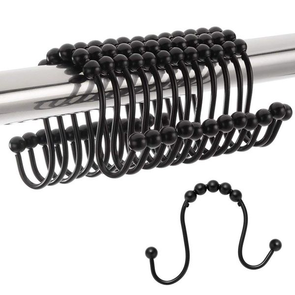 afbc shower curtain hooks rings double glide shower curtain rings stainless steel rustproof hook ring, black, 12 pcs ho
afbc shower curtain hooks rings double glide shower curtain rings stainless steel rustproof hook ring, black, 12 pcs ho