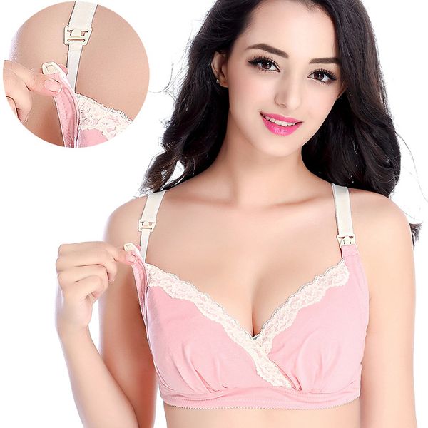 pregnant women pure cotton lace cross nursing bras non-steel ring front buckle production front and back pregnancy feeding under, White
pregnant women pure cotton lace cross nursing bras non-steel ring front buckle production front and back pregnancy feeding under, White