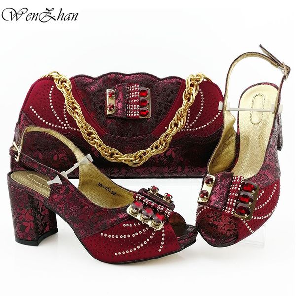 wenzhan wine women pumps with purse bag set african shoes match handbag for dress matching set 38-43 b911-8, Black
wenzhan wine women pumps with purse bag set african shoes match handbag for dress matching set 38-43 b911-8, Black