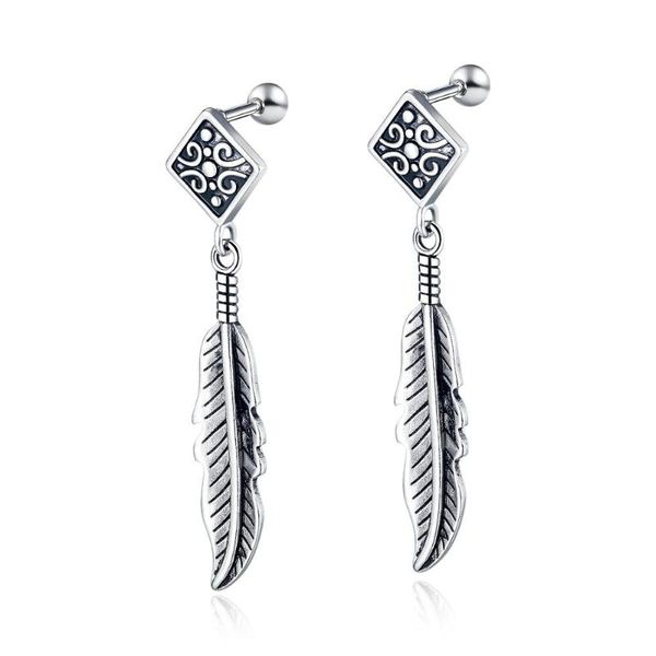 punk vintage stainless steel feather studs earrings for men 2020 fashion kpop jewelry accessories wholesale pendientes hombre, Golden;silver
punk vintage stainless steel feather studs earrings for men 2020 fashion kpop jewelry accessories wholesale pendientes hombre, Golden;silver