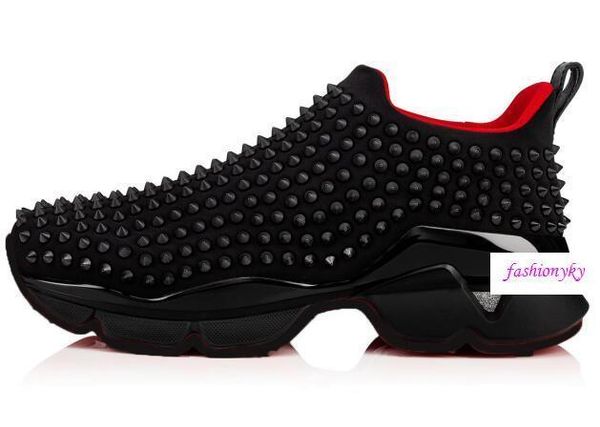 famous brand shoes studded spikes sneakers bottom mens womens spikes training shoes donnaquality, Black
famous brand shoes studded spikes sneakers bottom mens womens spikes training shoes donnaquality, Black