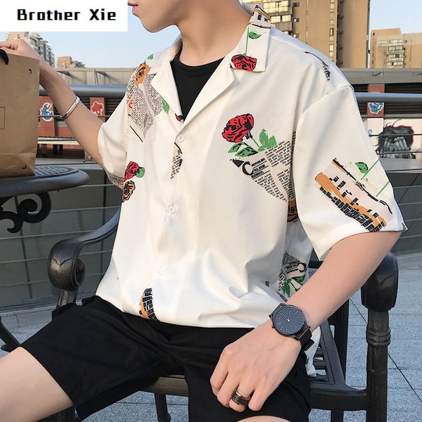 man amorous feelings short sleeve casual hawaiian shirt men loose edition personality printing half sleeve shirt mens clothing, White;black
man amorous feelings short sleeve casual hawaiian shirt men loose edition personality printing half sleeve shirt mens clothing, White;black
