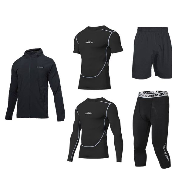 uabrav 5 шт. / компл. спортивный костюм quick dry running тренажерный зал фитнес мужская спортивная одежда спортивные костюмы для мужчин бег, Black;blue
uabrav 5 шт. / компл. спортивный костюм quick dry running тренажерный зал фитнес мужская спортивная одежда спортивные костюмы для мужчин бег, Black;blue