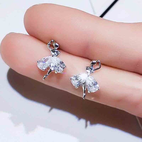personality ballet girl earrings delicate silver crystal gem stud earrings fashion women birthday party jewelry gift, Golden;silver
personality ballet girl earrings delicate silver crystal gem stud earrings fashion women birthday party jewelry gift, Golden;silver