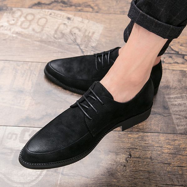 fashion men casual leather flats shoes men leather shoes work safety all season waterproof lace up w5, Black
fashion men casual leather flats shoes men leather shoes work safety all season waterproof lace up w5, Black