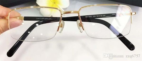 new fashion men optical titanium glasses 0582 metal small square half frame popular design style with box, Black
new fashion men optical titanium glasses 0582 metal small square half frame popular design style with box, Black