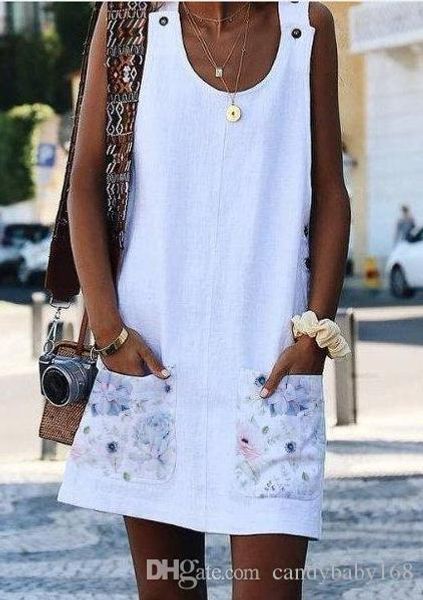 nice plus size women holiday sleeveless loose button pocket ladies summer beach mini colours sun dress baby168, Black;gray
nice plus size women holiday sleeveless loose button pocket ladies summer beach mini colours sun dress baby168, Black;gray