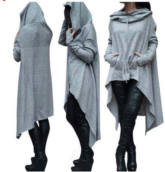 long section women's pullovers sweater full sleeve loose gray women irregular plus size mature elegant sweaters, Black
long section women's pullovers sweater full sleeve loose gray women irregular plus size mature elegant sweaters, Black