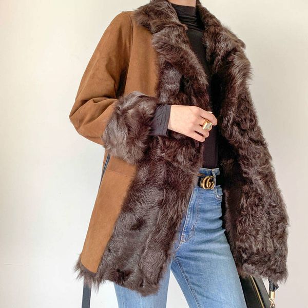 arlenesain custom 2019 new design real genuine leather shearling brown color women jacket, Black
arlenesain custom 2019 new design real genuine leather shearling brown color women jacket, Black