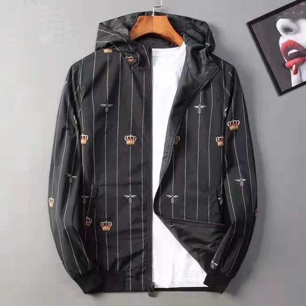 new 19 men rib sleeve crown embroidery bee double side high couple baseball coats & jackets abstract digital coat motor #m89, Black;brown
new 19 men rib sleeve crown embroidery bee double side high couple baseball coats & jackets abstract digital coat motor #m89, Black;brown