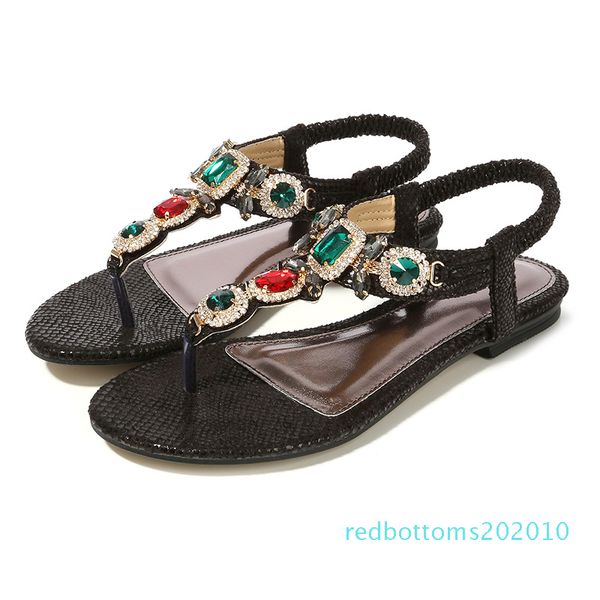 designer women crystal sandals flip flop elastic outsid ladies shoes band bohemian beach shoes sandals r10, Black
designer women crystal sandals flip flop elastic outsid ladies shoes band bohemian beach shoes sandals r10, Black
